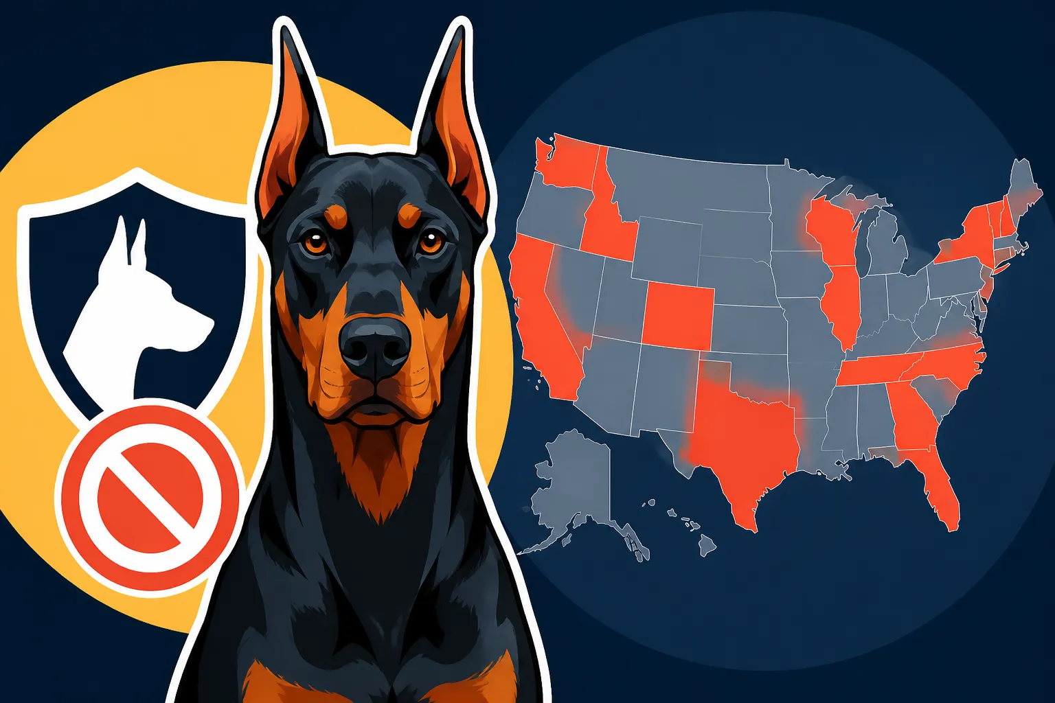 States That Regulate Who May Crop a Doberman