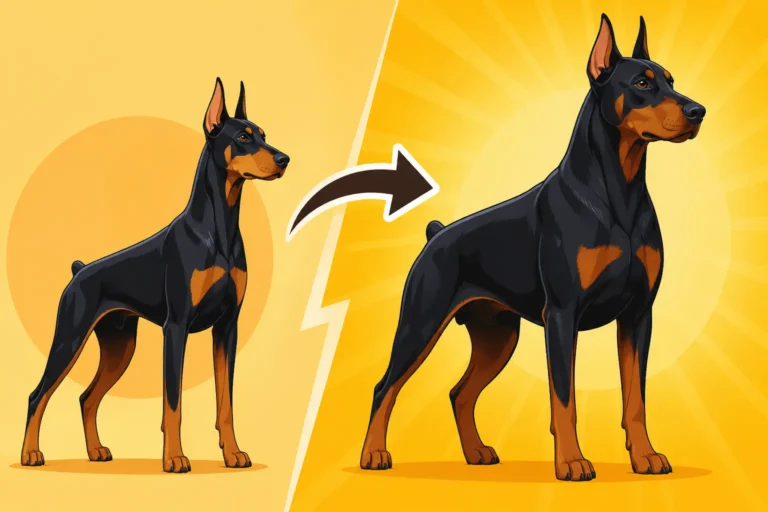 When a Doberman Fills Out After Growing Tall