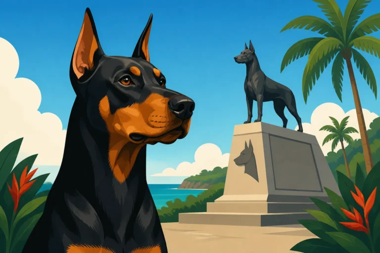 The Doberman Memorial on Guam