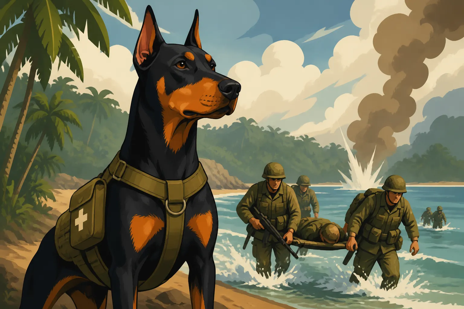 The Doberman That Saved Marines in the Pacific