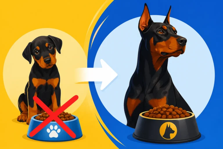 The Age a Doberman Leaves Puppy Food Behind