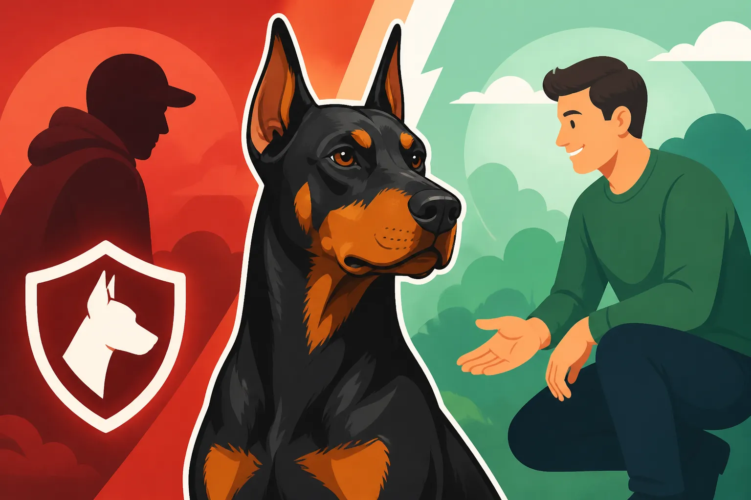 Whether a Doberman Is Good With Strangers