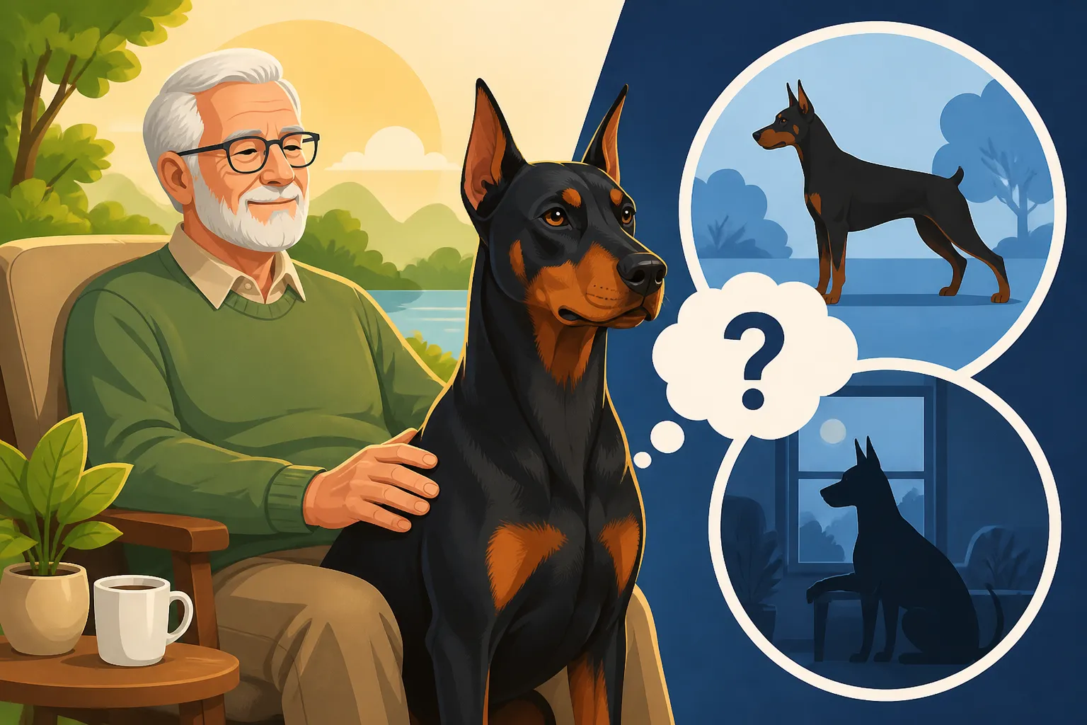Whether a Doberman Suits a Quiet Retired Owner