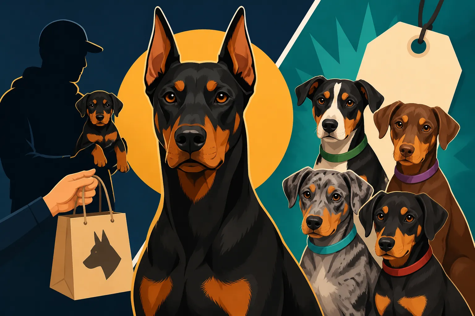 Doberman Crosses Sold as Designer Dogs