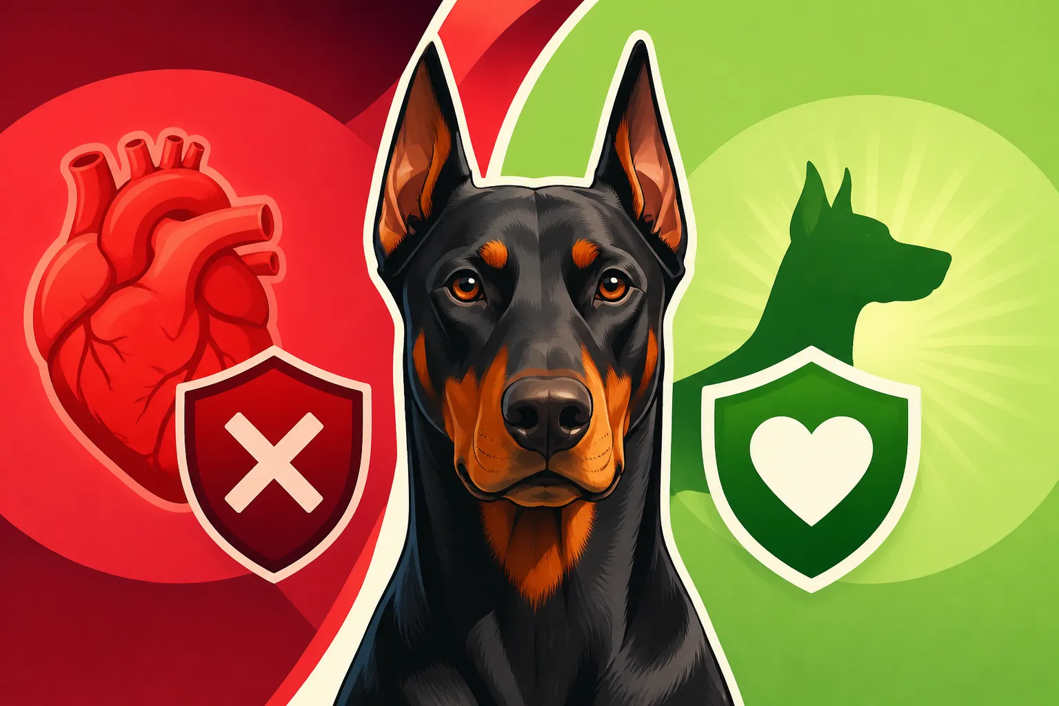 Whether a Doberman Mix Escapes the Heart Risk