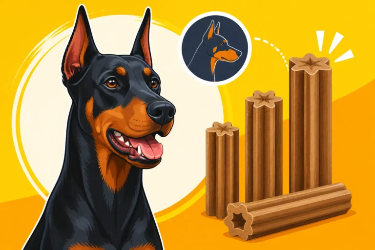 Dental Chews Sized for a Doberman