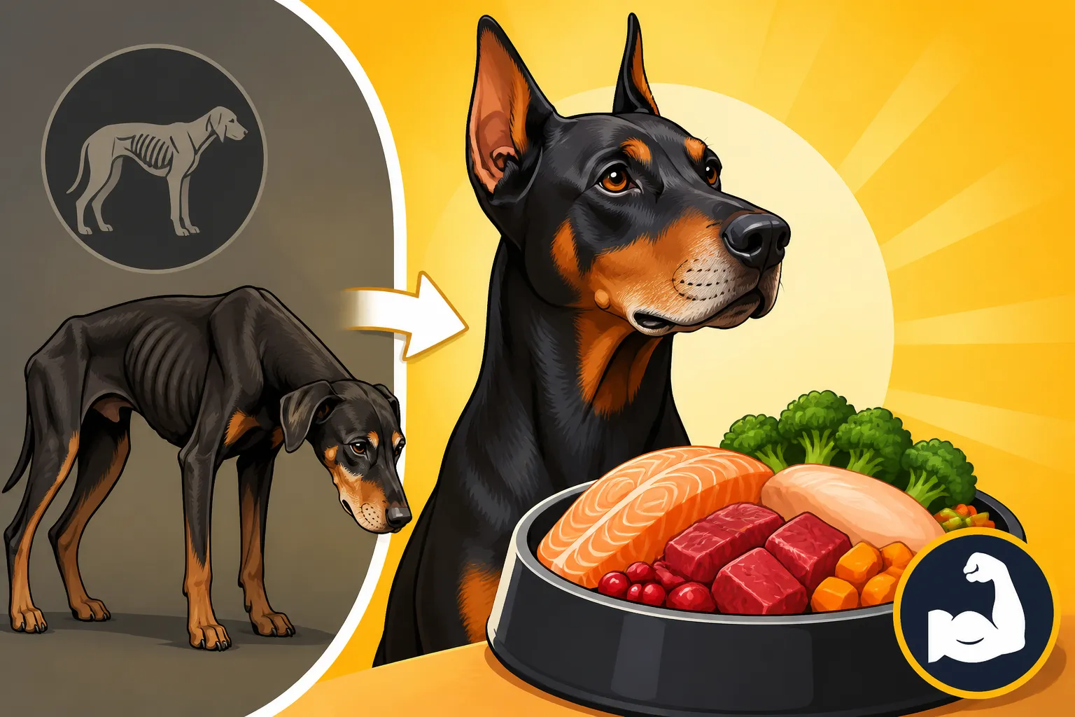 Feeding an Old Doberman That Is Losing Muscle