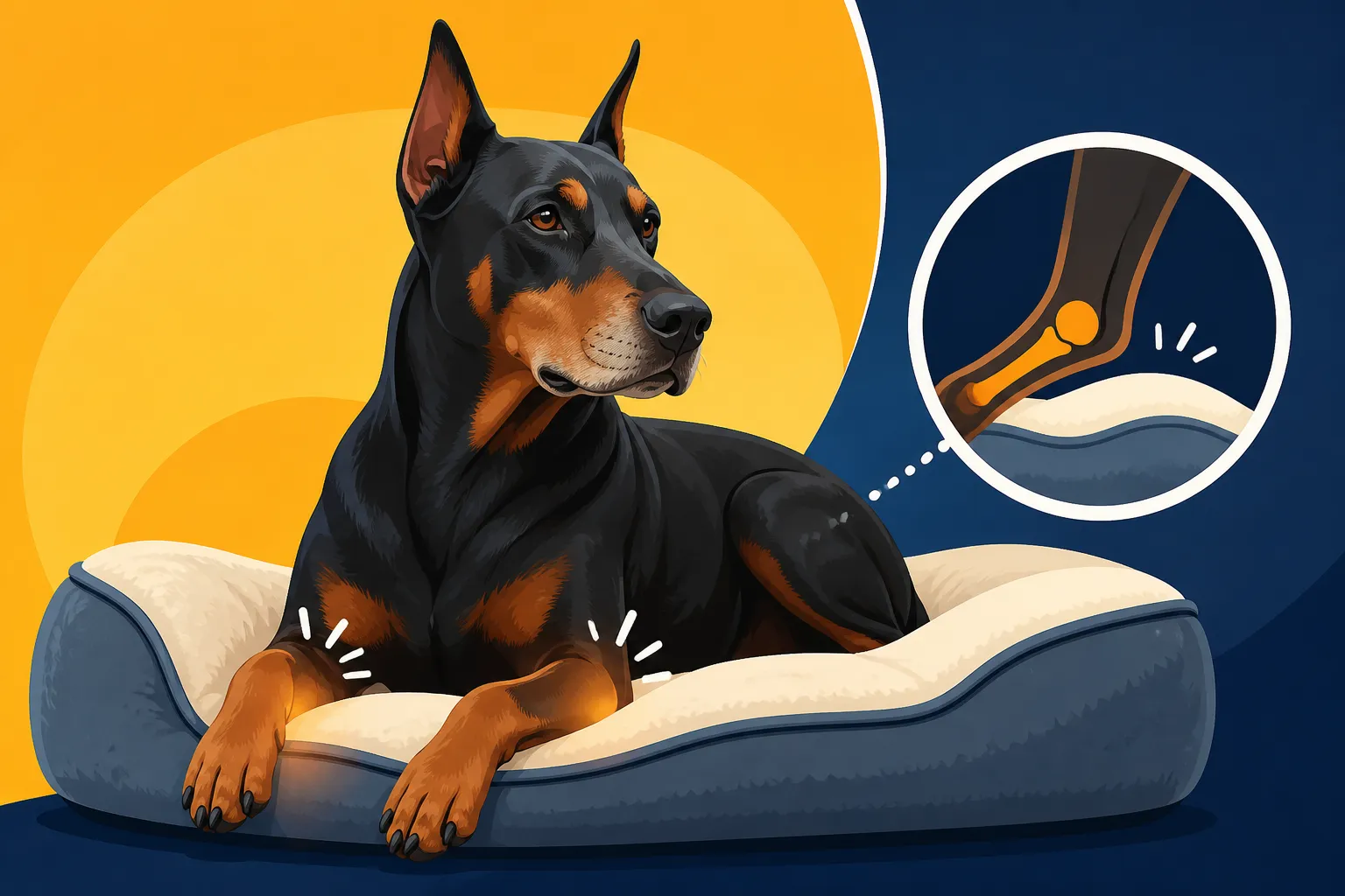 Bedding for an Old Doberman's Elbows