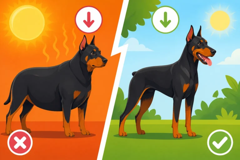 Whether a Doberman's Weight Should Drop in Summer