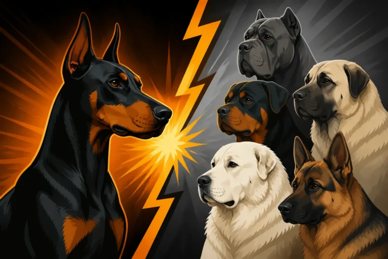 Dobermans Against the Other Guardian Breeds