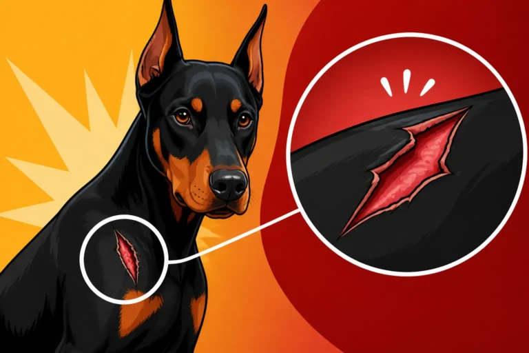 Why a Doberman's Skin Tears Easily