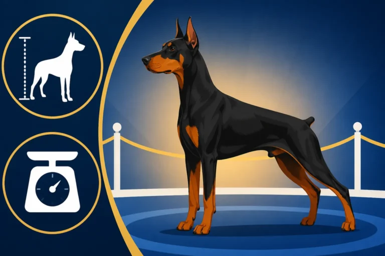 Doberman Height and Weight in the Ring