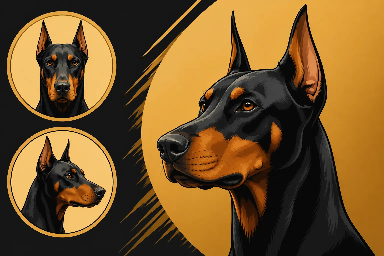 Doberman Head, Eye and Expression in the Standard