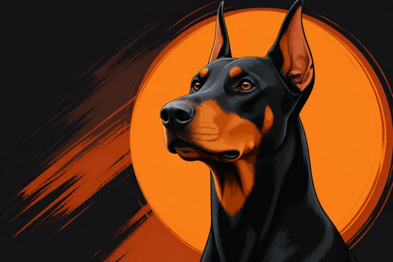 The Black and Rust Doberman