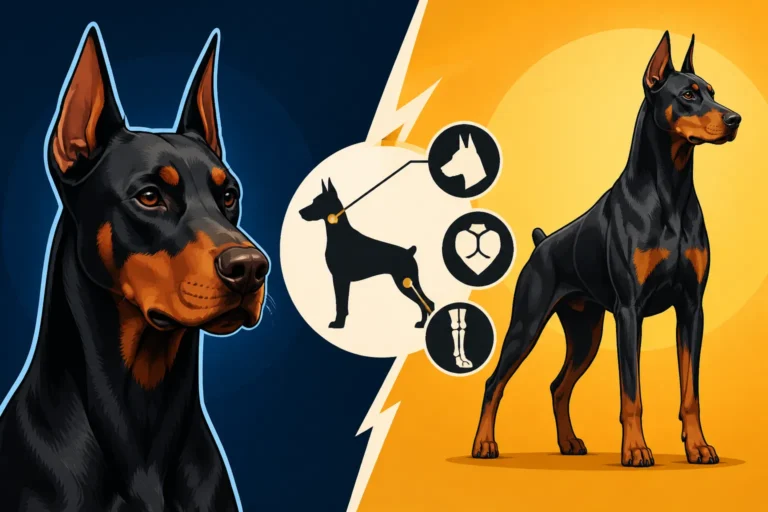 How a European Doberman Is Built Differently
