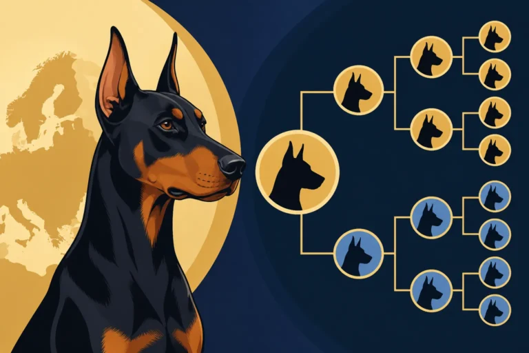 Working Titles on a European Doberman Pedigree