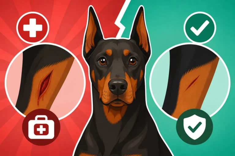 Whether a Doberman Wound Needs Stitching