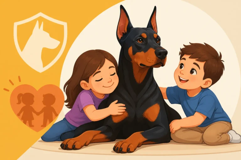 Raising Children Alongside a Doberman