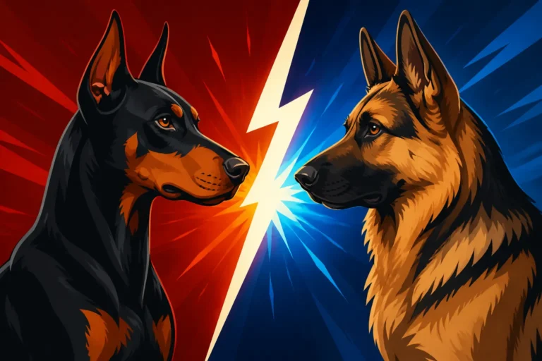 The Doberman Against the German Shepherd
