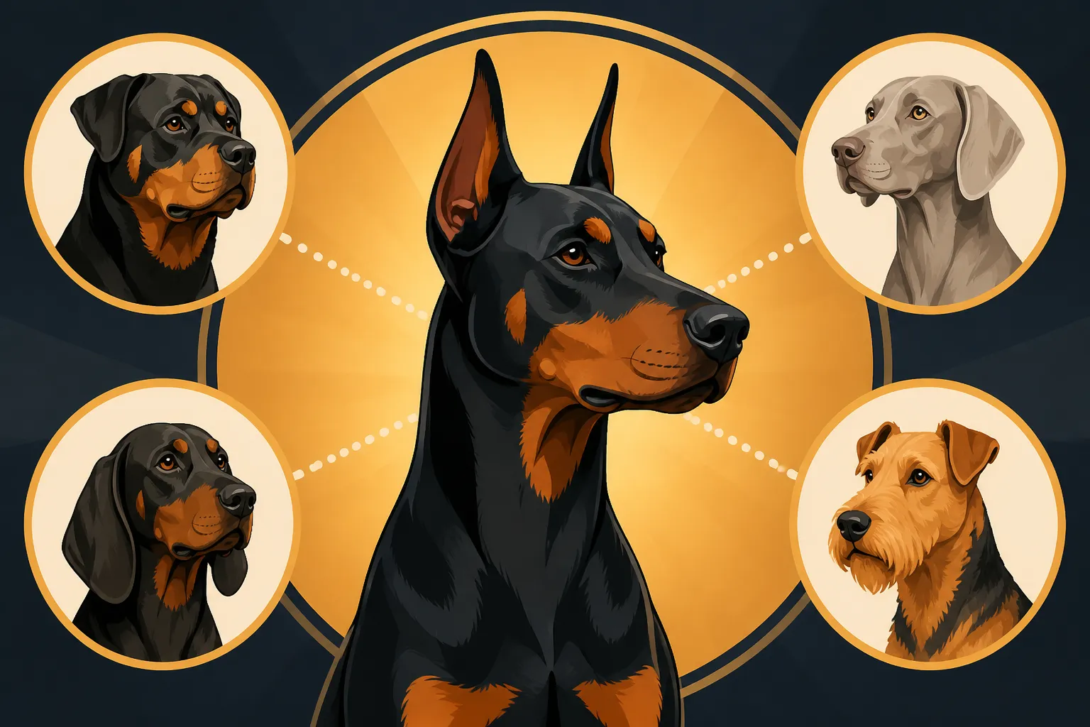 Which Breeds Historians Credit in the Doberman