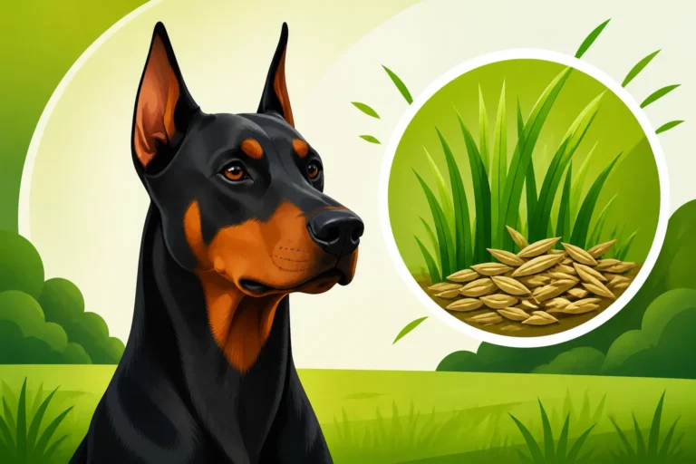 Grass Seeds and a Short-Coated Doberman